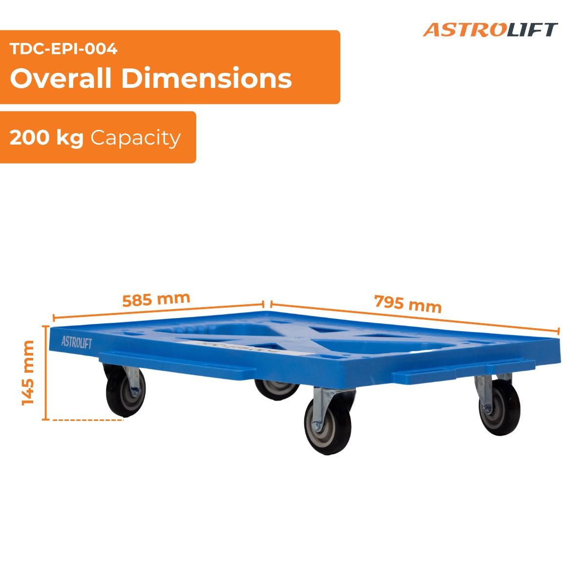 Buy Plastic Dolly  in New Products available at Astrolift NZ